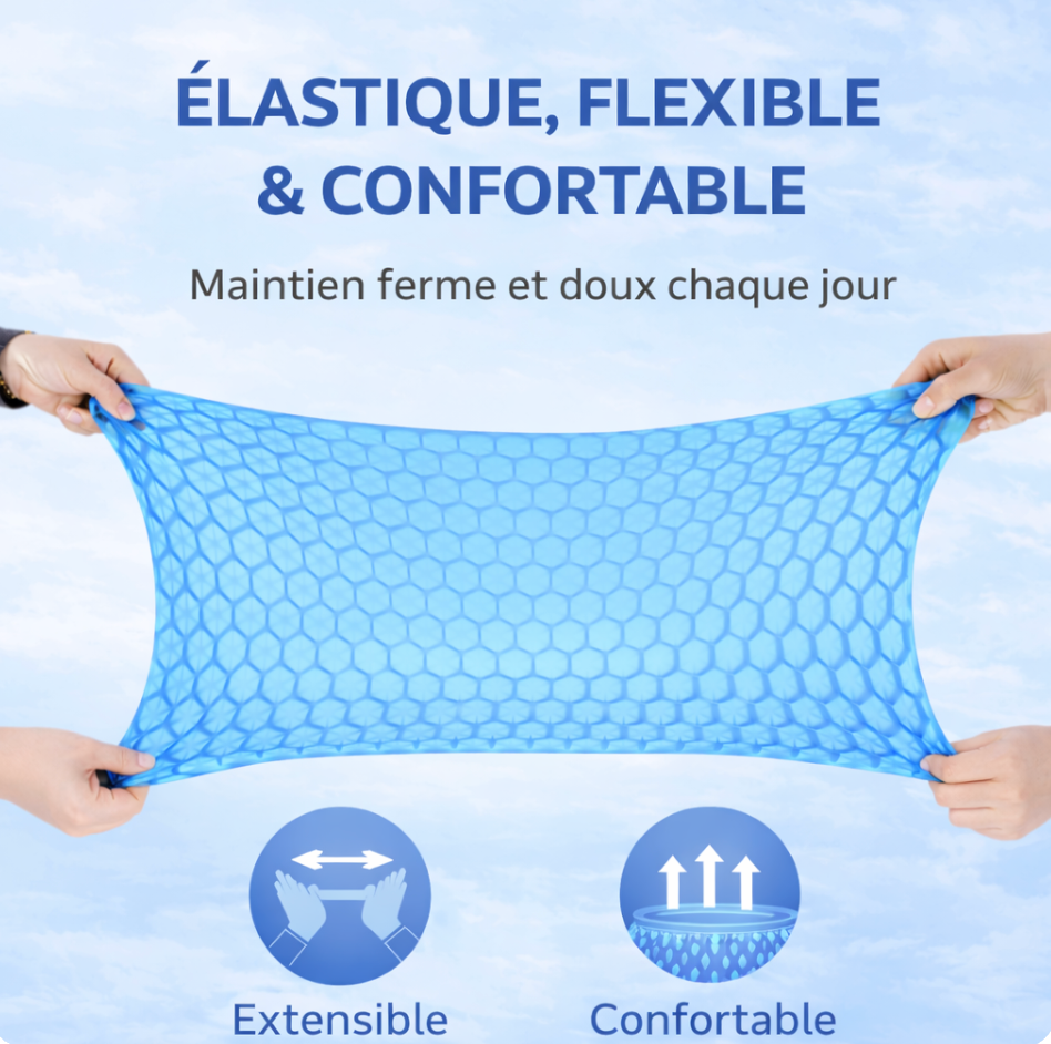 Coussin Ergonomique Gel ORTHO+ – Confort et soutien du coccyx