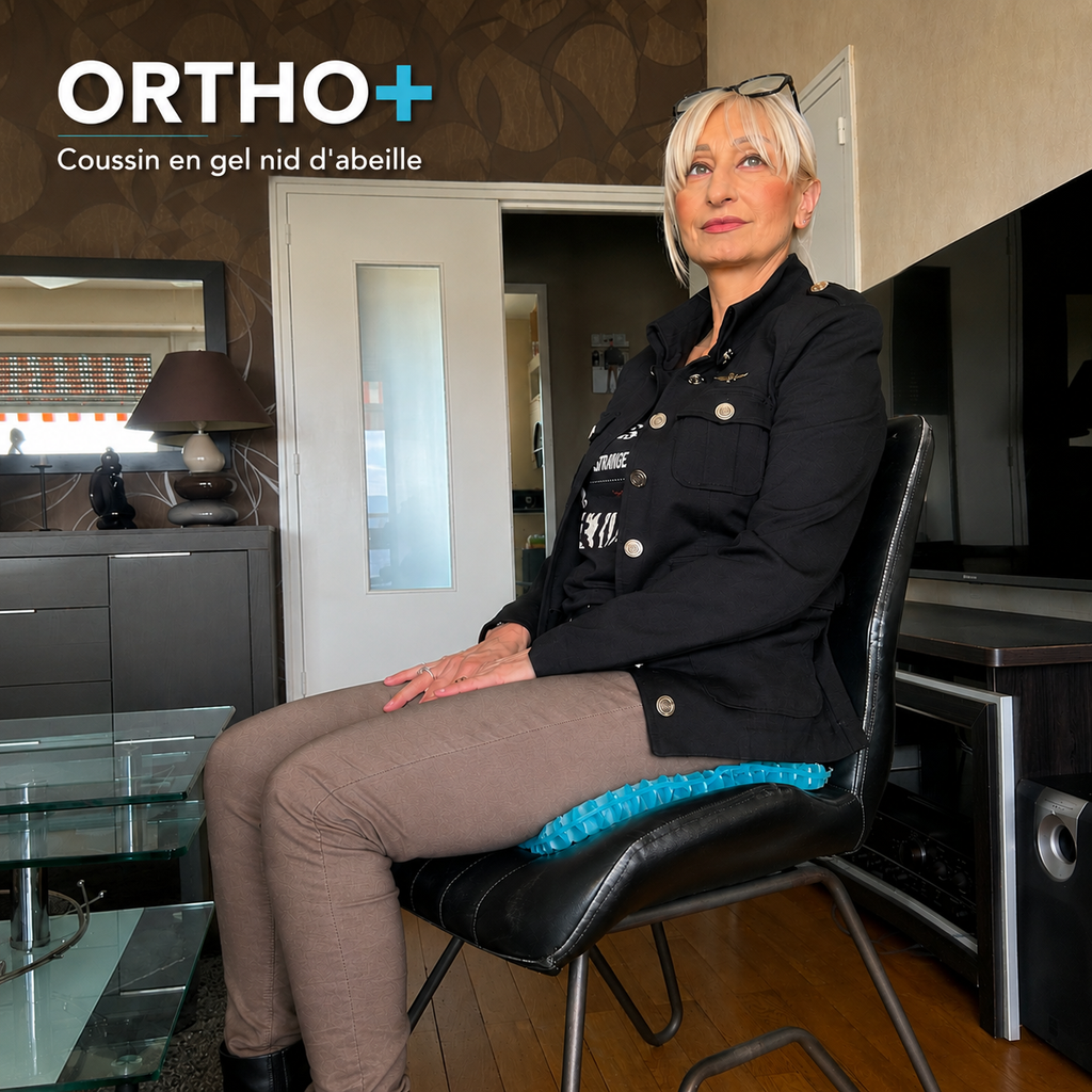 Coussin Ergonomique Gel ORTHO+ – Confort et soutien du coccyx