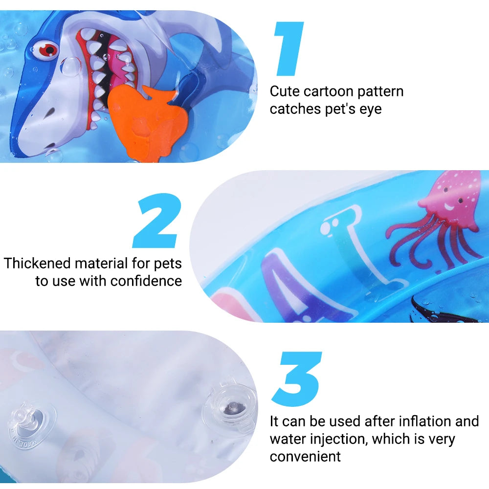 Tapis aquatique interactif pour chat - Jeu sensoriel stimulant